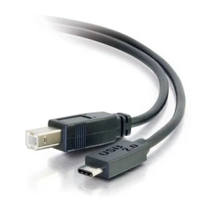 USB 2.0 USB-C Male to USB -B  Male Cable  [3ft (0.9m)-12ft (3.7m)]-C2G - Picture 1 of 6