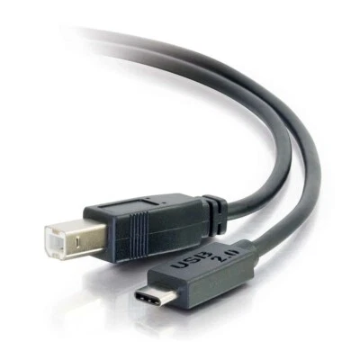USB 2.0 USB-C Male to USB -B  Male Cable  [3ft (0.9m)-12ft (3.7m)]-C2G - Image 1 of 4