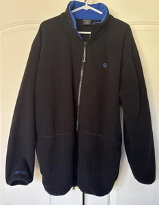 Felpa giacca felpa uomo pile zip intera Nautica nera e blu XXL Nautex - Foto 1 di 2