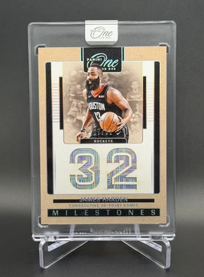 James Harden 💥🏀 ONE & ONE MILESTONES /32! 2024-25 Panini One & One Basketball - Image 1 of 4