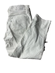 Pantalones de mezclilla capri blancos para mujer Levi Strauss talla 28. BR - Imagen 1 de 2