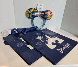 Disneyland half marathon 2025 Ears With 2 Disneyland Resort Reusable Totes - Picture 1 of 7
