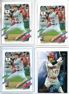 2021 SHOHEI OHTANI TOPPS BASEBALL JAPAN EDITION 3 BASE #74 & COMES TO MLB INSERT - Imagen 1 de 2