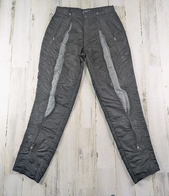 Vintage Bugle Boy Pants Mens Fits 31x33 Black Gray Zippers Countdown Rave Manson - Image 1 of 4