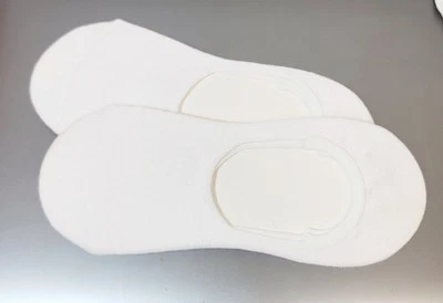 2 Pair White No Show Socks For Women Cotton Liner  - Image 1 of 2