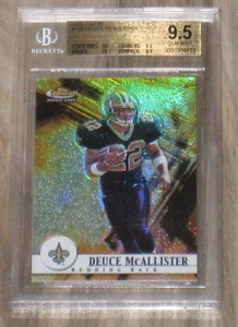 Tarjeta de novato Deuce McAllister Topps Finest 2001 #126 BGS 9,5 Saints/1000 - Imagen 1 de 2