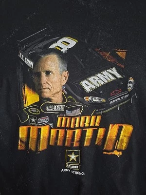 Camiseta Chase Authentics Mark Martin Army Car manga curta tripulação algodão MÉDIA  - Imagem 1 de 4