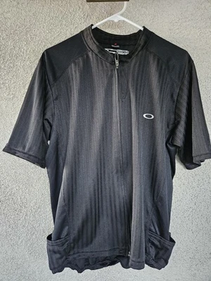 Jersey de ciclismo Oakley cremallera completa talla XL, negro Foto 1 de 3