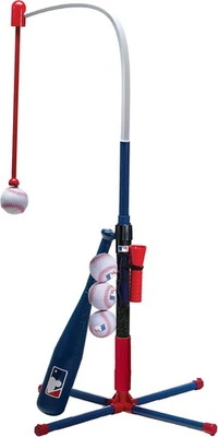 Franklin Sports Grow-with-Me Kids Baseball Batting Tee + Stand Set for Youth - Image 1 of 2