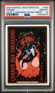 2024 Marvel Masterpieces 92 Platinum #CB9 Venom Rainbow PSA 10 ๐ - Picture 1 of 2