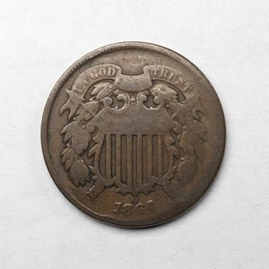 1864 Two Cent Piece - Picture 1 of 3