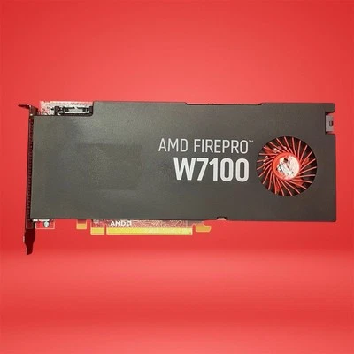 AMD FirePro W7100 8GB GDDR5 PCIe 3.0 Workstation GPU 4xDP 4K CAD - Image 1 of 4