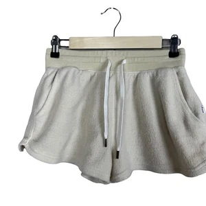 Feat Shorts Blanket Blend Ivory Size S High Pile Fleece Drawstring - Picture 1 of 7