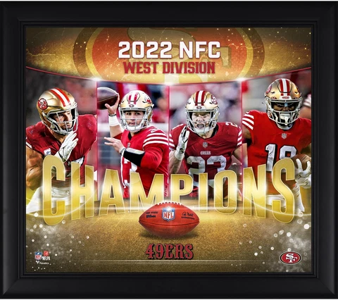 San Francisco 49ers Framed 15" x 17" 2022 NFC West Champions Collage Cover
