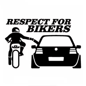 Respect for Bikers Vinyl Decal - Picture 1 of 1