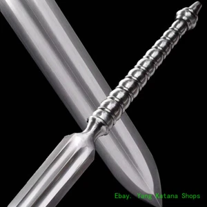 Espada de una pieza Kung Fu Jian acero al carbono cuchillo de batalla de acero en general #1347 - Imagen 1 de 11