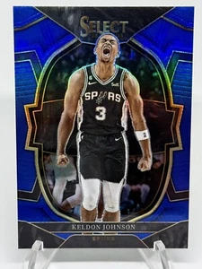 Keldon Johnson 2022-23 Select #54 Blue Prizm Parallel San Antonio Spurs - Picture 1 of 2