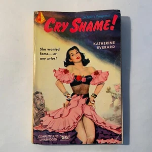 Cry Shame! By Katherine Everard (aka Gore Vidal) 1950 Pyramid 23, 1st Printing - Picture 1 of 5