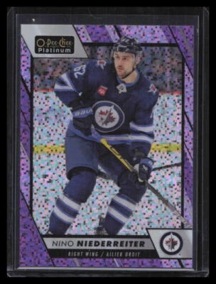 2023-24 O-Pee-Chee Platinum - Violet Pixels #74 Nino Niederreiter #/299 - Image 1 of 2