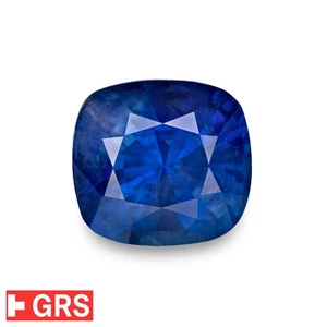 GRS & IGI Zaffiro Blu Birmano Certificato GRS & IGI 4,63 Ct. FIORDALISO Naturale Non Trattato - Foto 1 di 9