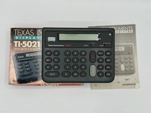Texas Instruments TI-5021 SuperView Calculator w/Clock 12 Digit Display w/ Box - Picture 1 of 4