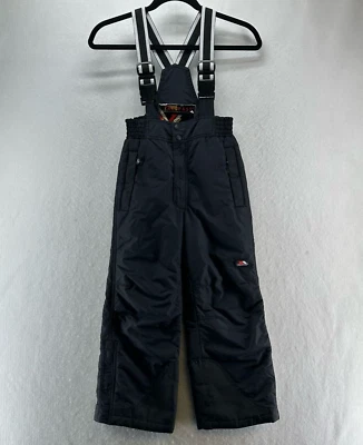 Trespass Bib Overall Pants Kids Size 5/6 Insulated Ski Snowboard Winter Black - Image 1 of 4