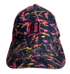 Detroit Tigers New Era Youth 9FORTY Splatter Mesh-Back Adjustable Baseball Cap - Picture 1 of 7