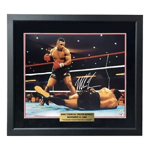 Mike Tyson Autographed 16x20 Photo Framed vs. Berbick Signed BAS Memorabilia - Picture 1 of 5