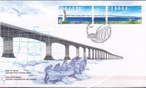 W CANADA 1645-1646a FDC CONFEDERATOIN BRIDGE - Picture 1 of 1