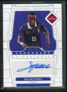 2022 BACARY SAGNA 23/99 AUTO PANINI NATIONAL TREASURES FIFA ROAD TO WORLD CUP