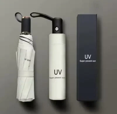 Ombrello Pieghevole Antivento Pioggia Sole anti UV Automatico Portatile Leggero - Immagine 1 di 2