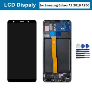 Für Samsung Galaxy A7 2018 A750 LCD Display Touch Screen Digitizer Montage Frame - Bild 1 von 14