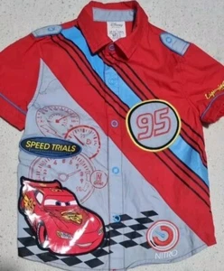 Disney Store Cars Lighting McQueen Pit Crew Shirt - Age 4 Years 104cm - Picture 1 of 12