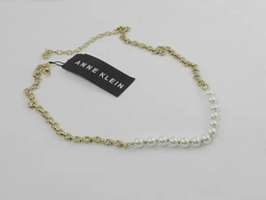 Anne Klein Gold-Tone Imitation Pearl Collar Necklace, 16" + 3" extender - Picture 1 of 3