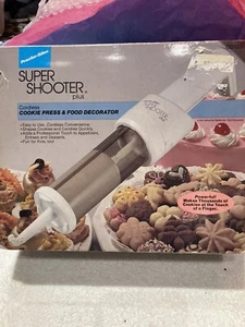 Super Shooter Plus By Proctor Silex Cookie Canape Candy Maker Press Used IN BOX - Picture 1 of 13