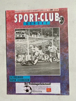 BL 93/94 SC Freiburg - Bayer 04 Leverkusen, 23.10.1993 - Bild 1 von 3