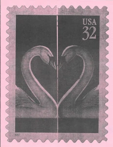 #3123-24 FD Second Day Program 32c/55c Swan Love Stamps - Picture 1 of 1