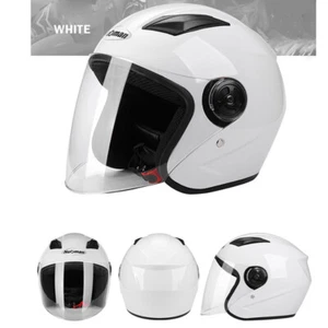 NEW Open Face Scooter Motorbike Motorcycle Bike Helmet Sun Visor - Picture 1 of 17