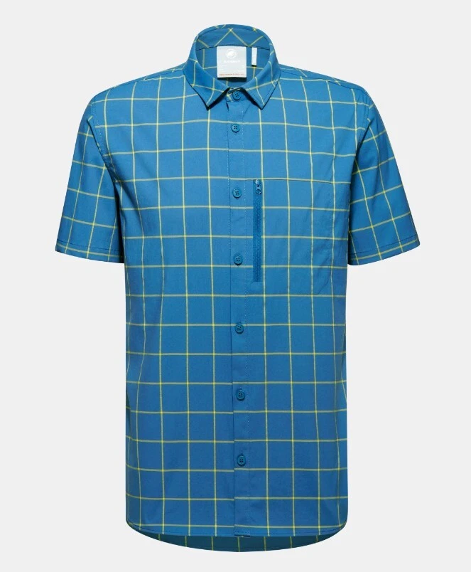 Mammut Mountain Shirt Men  Kurzarmhemd Wanderhemd Reisehemd  deep ice - highlime - Bild 1 von 1