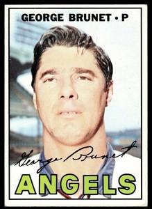 1967 Topps George Brunet California Angels #122