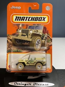 Matchbox 1948 Willys Jeep Diecast Car Model Toy Car 1/64 Scale Car -50/100 New - Picture 1 of 11