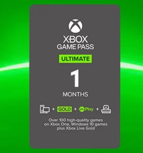 Xbox Game Pass Ultimate 1 Month Membership (USA Only, New+Existing) e-Delivery - Afbeelding 1 van 1