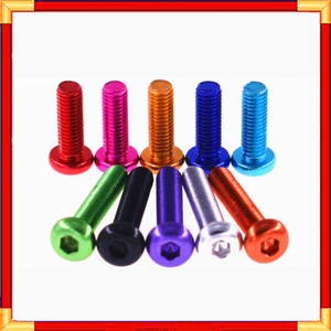 M3.5 Linsenkopf Schrauben Farbig Aluminum Alloy Eloxiert Innensechskant L=6-20mm - Bild 1 von 6