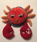 Gund Down By The Sea Claude Crab Baby Cloth Plush Stuffed Toy