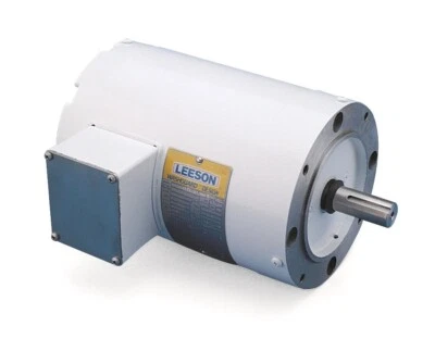 Leeson 113023.00 White Epoxy Painted Washguard Motor, 3 Phase, 56C Frame, Round - Image 1 of 4