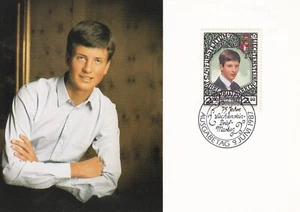 LIECHTENSTEIN 1987 FIRST DAY COVER, PRINCE ON MAXI CARDS - Picture 1 of 2