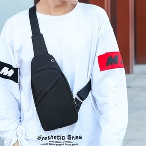 Brusttasche Herrentasche Crossbody Sling Bag Männer Schultertasche Umhängetasche - Bild 1 von 16
