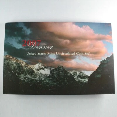 Juego de 14 monedas de centavo de níquel sin circular 2007 D US Mint medio y dólar Foto 1 de 4