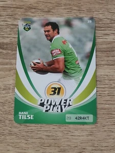 2013 NRL Power Play Trading Card Common Canberra Raiders Dane Tilse - Picture 1 of 1