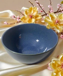KINTSUGI WABI SABI LENOX LUNA NESTING BLUE BOWL 7.5" STONEWARE HAND MADE DECOR - Picture 1 of 9